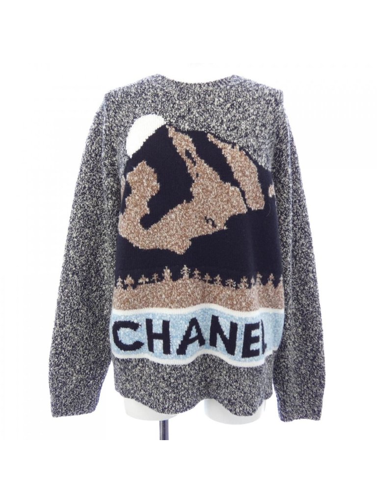 Chanel Code Knit Cashmere Black